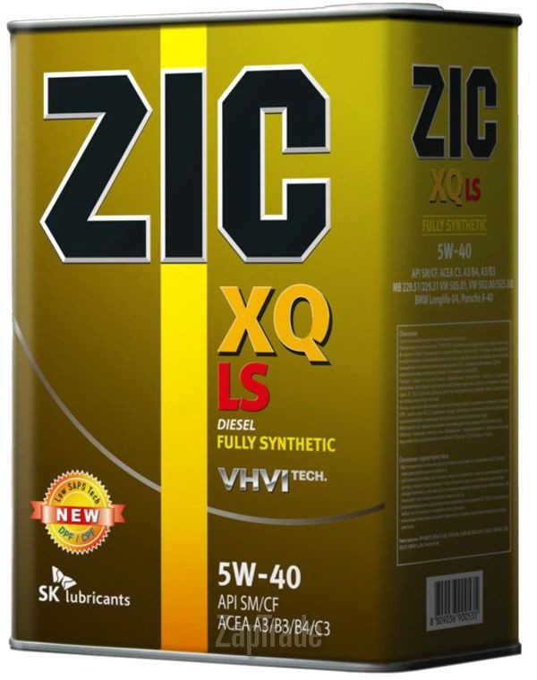 Купить моторное масло Zic XQ LS Синтетическое | Артикул 8809036900870