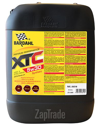 Купить моторное масло Bardahl XTC Синтетическое | Артикул 36318